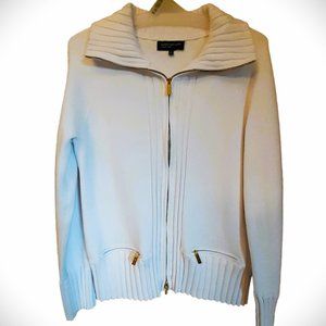 50% OFF WHEN YOU BUY 2 OR MORE ITEMS - JONES White Zip up cardigan Sz XL